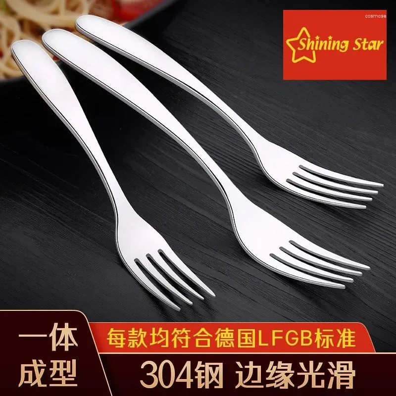 Forks Ssgp 304 Dim Sum Fork Stainless Steel Western Fruit Salad Thickened Korean Dessert Cake Children