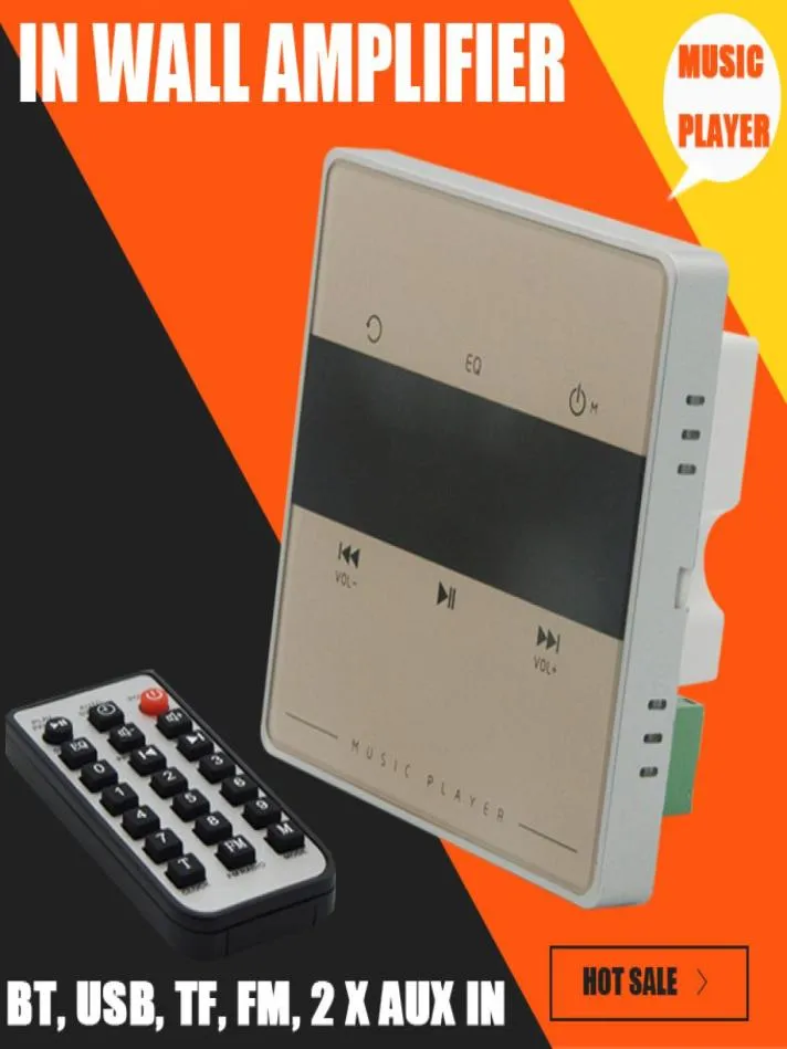 FreeShipping Home O System, Music System, потолочные динамики, Bluetooth Digital Stereo Amplifier, в усилителе стены с Touch Key6788697