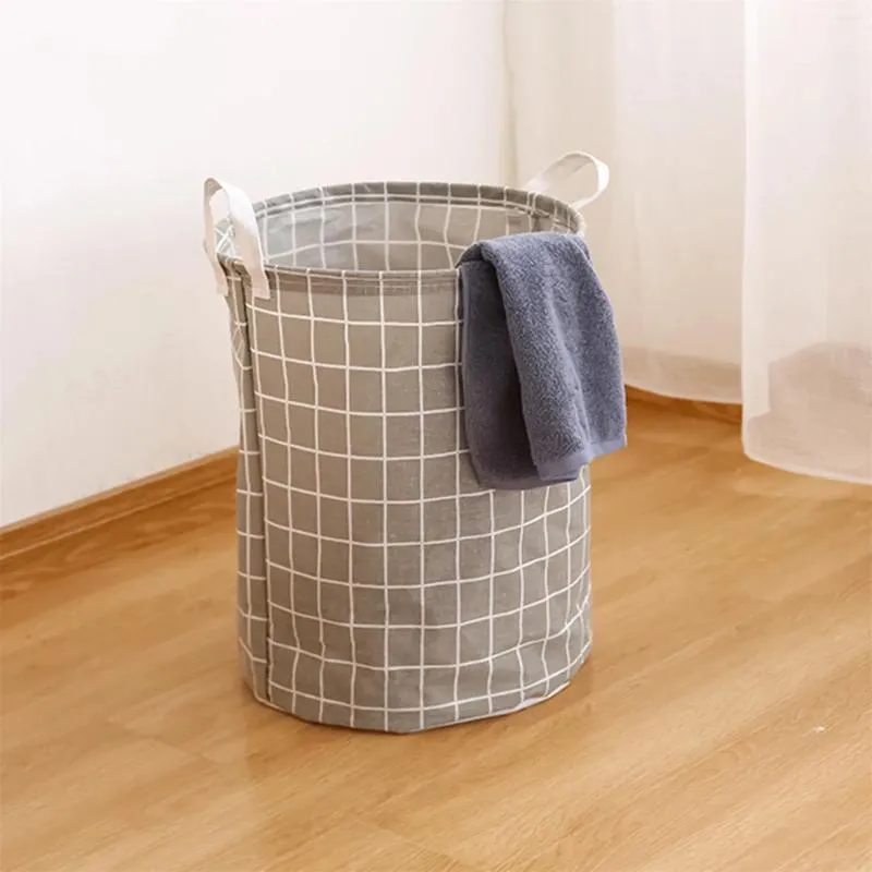 Förvaringspåsar badrum smutsig tvättkorg fällbar kläder hämma väska hem arrangörer bomullstillbehör 1 st
