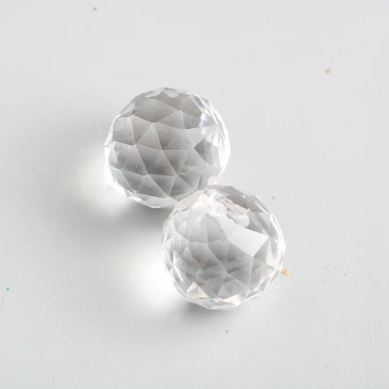 20 mm Clear AB Facettered Balls K9 Crystal Chandelier Parts Prism Suncatcher Hanging Drop Pendant Wedding Decoration