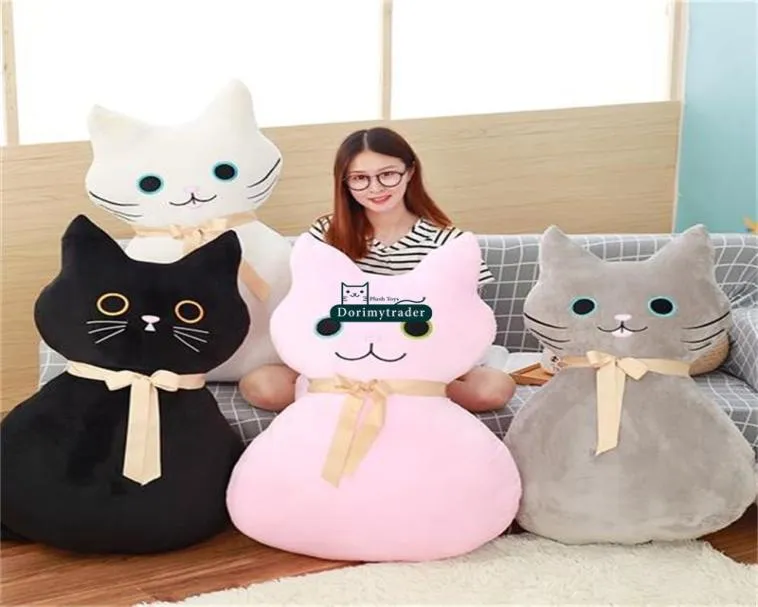 Dorimytrader New Anime Cat Plush Pillow Toys Giant Giant Loved Stuped Cats Doll Baby and Lover Present 100cm 39inches Dy616694737667