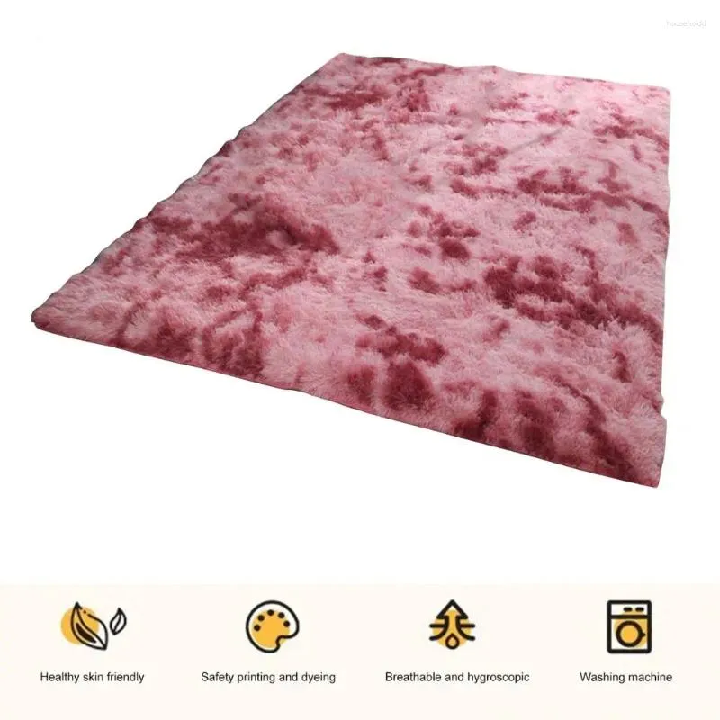 Carpets Mat de sol confortable tapis de zone anti-goûter en peluche pour décoration de chambre à coucher tapis sans glissement doux avec conception résistante à l'usure maison luxueuse