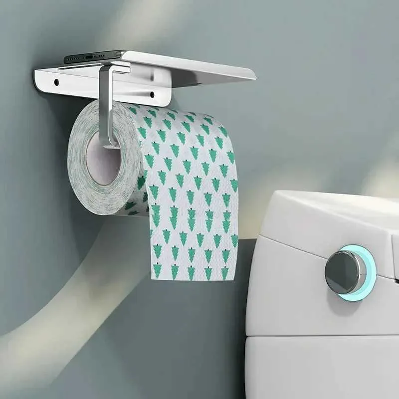 Toiletpapierhouders aluminium legering toiletpapierhouder tissue rek badkamer tissue houder voor badkamer opbergplank badkamer accessoires 240410