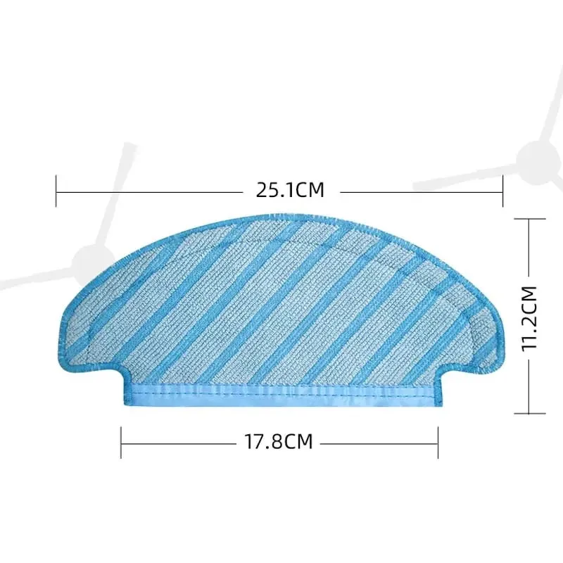 For ECOVACS deebot ozmo T8 Max T8 T9 MAX T9 Washable Mop Cloths accessories Robot Vacuum Cleaner Mop Pads Mop Rags Spare Parts