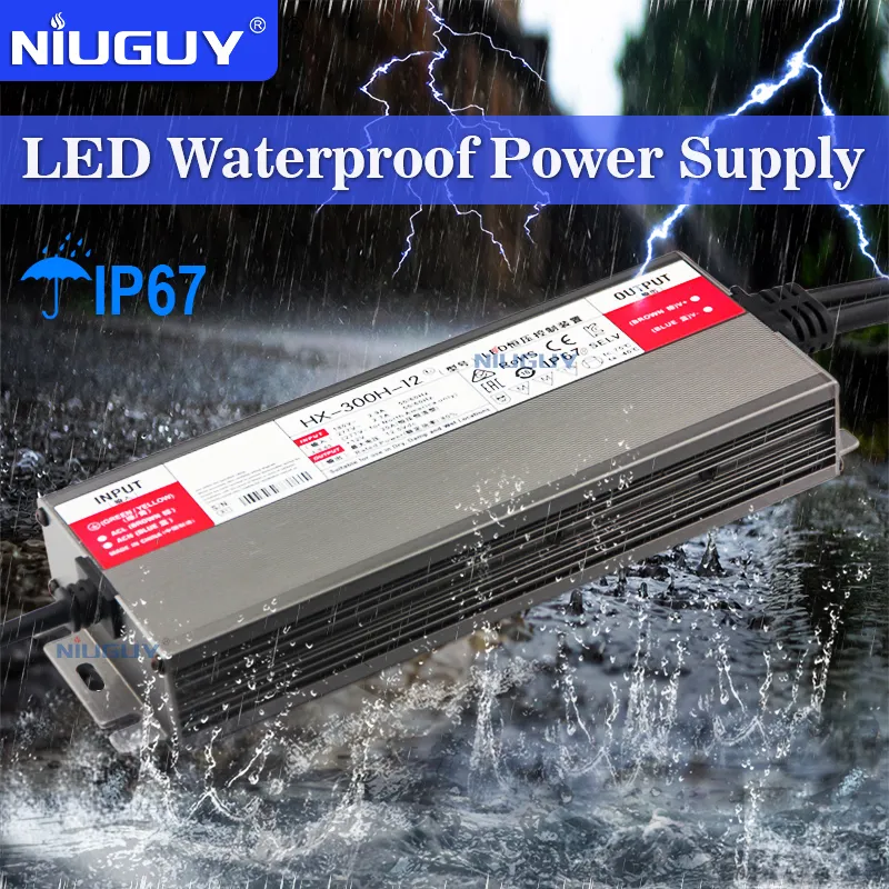 IP67 Waterproof Power Supply 12V/24V 80W - DERUN LED