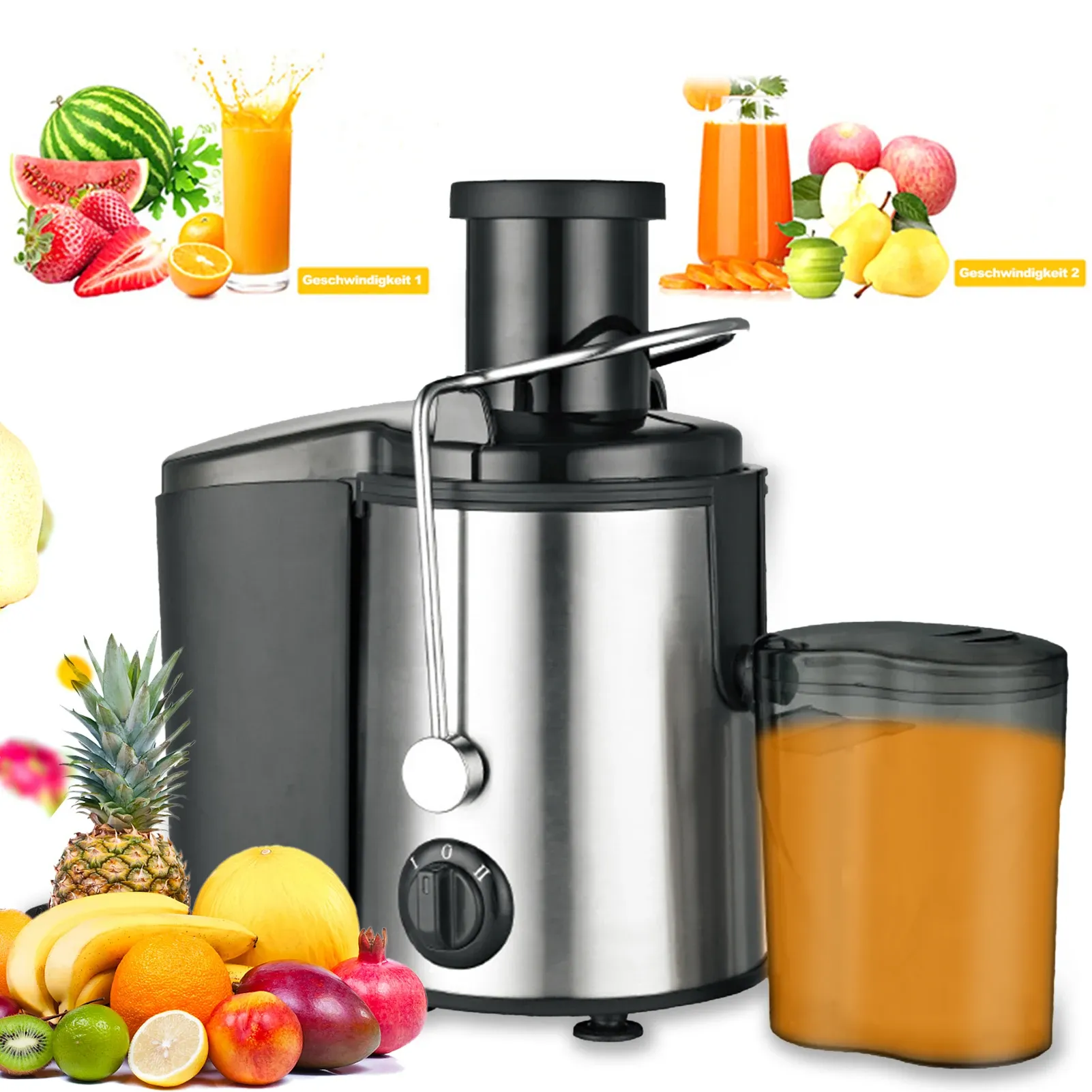 Juicers Blenders Electric Blender Mixer 800W 원심 토스 기계 추출기 Orange Squeezer AntidRip 2 속도 조절 가능