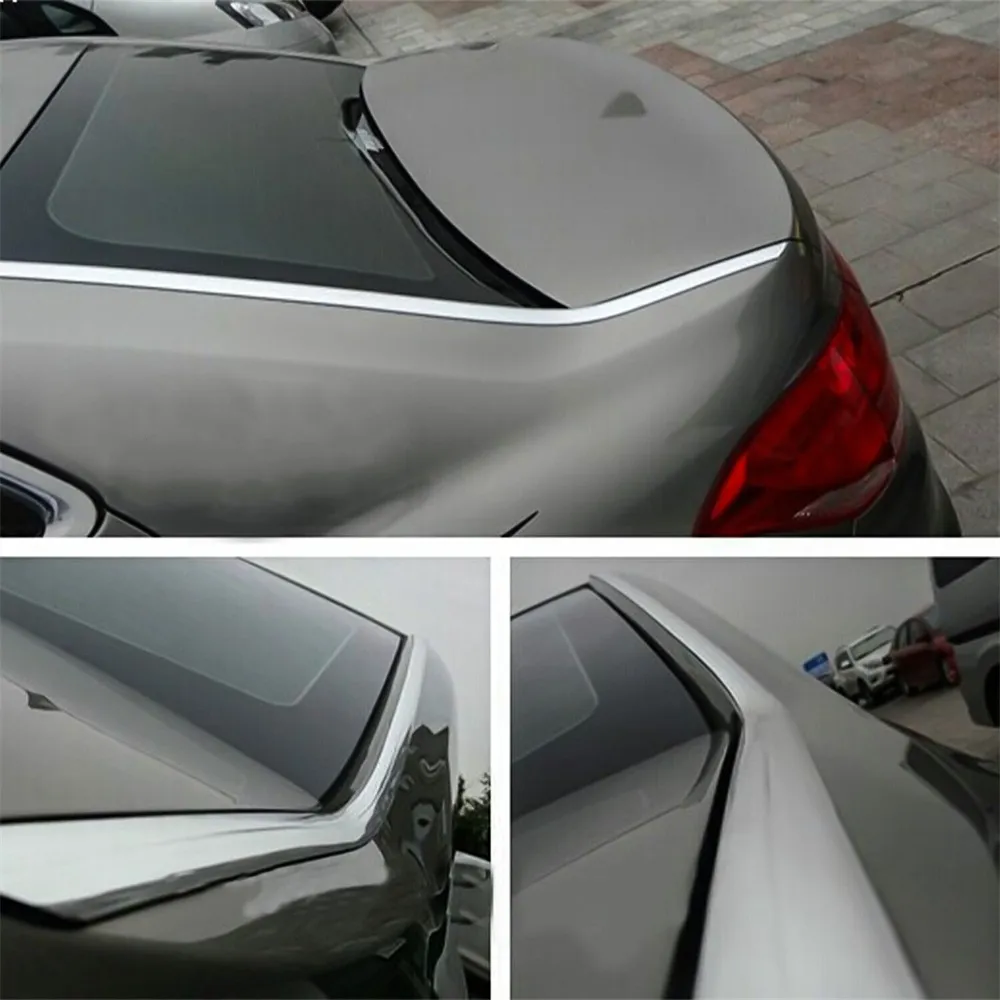 5M Chrome Trim Cover Molding Strip - 6mm Soft ABS Self-Adhesive Car Styling