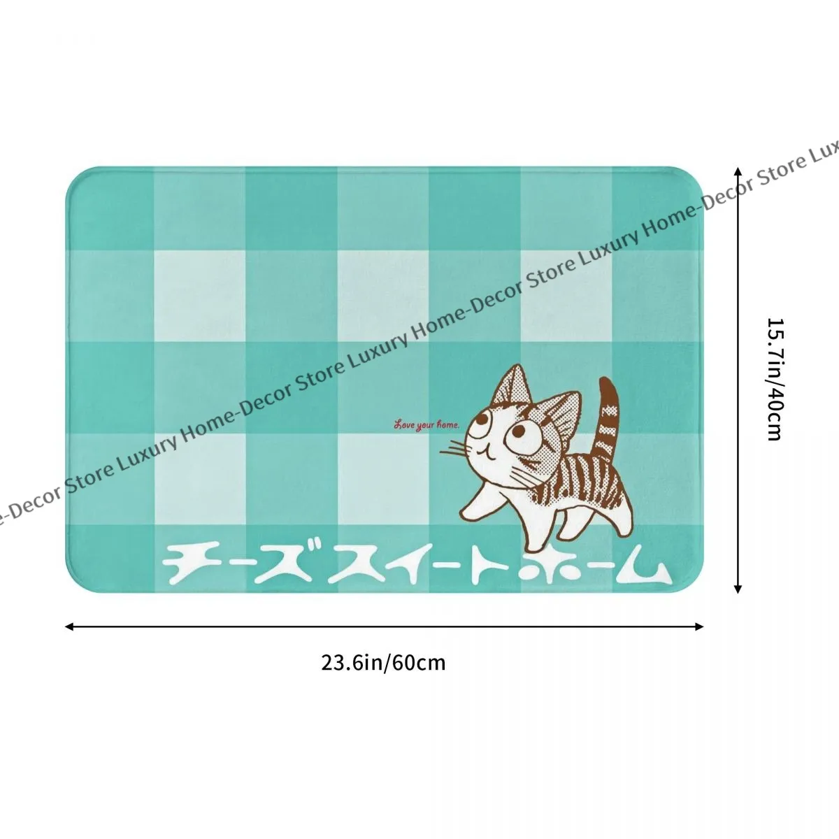 滑り止めドアマットチススウィートホームチーキャットバスキッチンマットウェルカルカーペットホームモダンな装飾