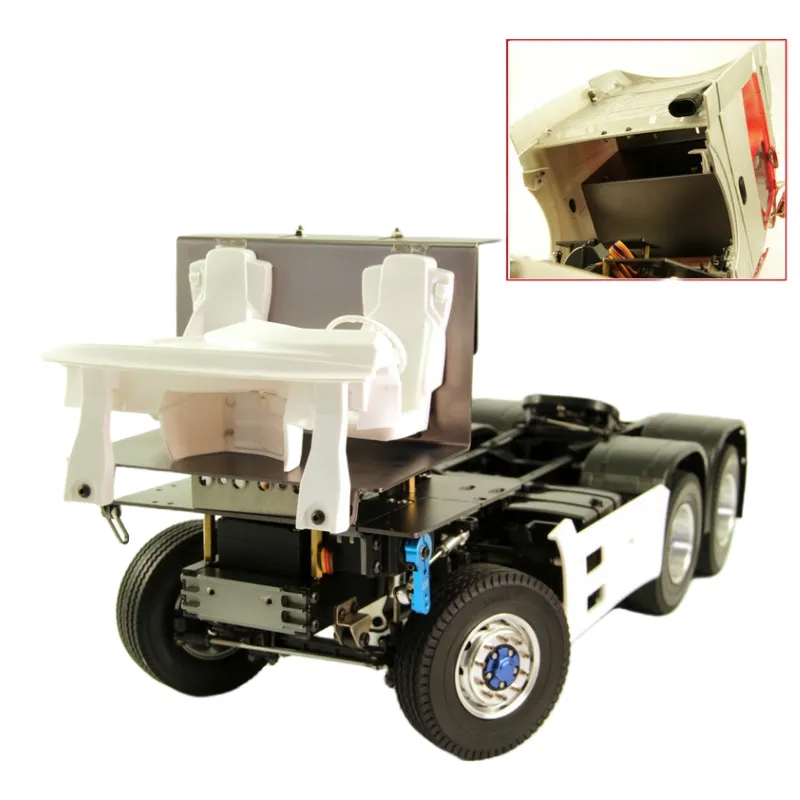 Réservoir D'échappement Métal LESU Pour Camion RC Tamiya 1/14 - Alliage Aluminium