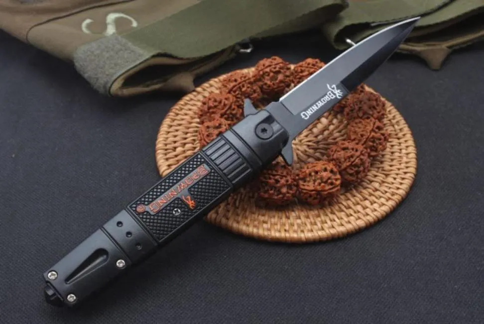 Facas de faca de Browning Faca de mola aberta 5CR13MOV 58HRC HOLDA DO EDC EDC Pocket Survival Gear1240990