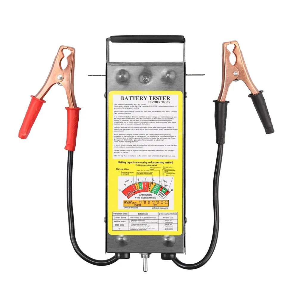 Car Battery Load Tester, 6V-12V Battery Alternator Checker with