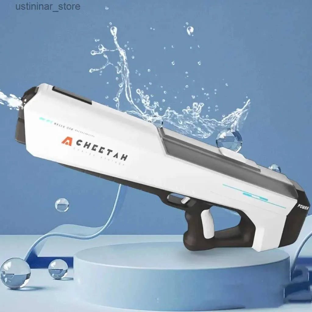 Sand Play Water Fun Automatic Water Absorption Electric Water Gun High Tech Automatic Water Soaker Gun Stora kapacitet Högtryck Vattenpistol Leksaker L47