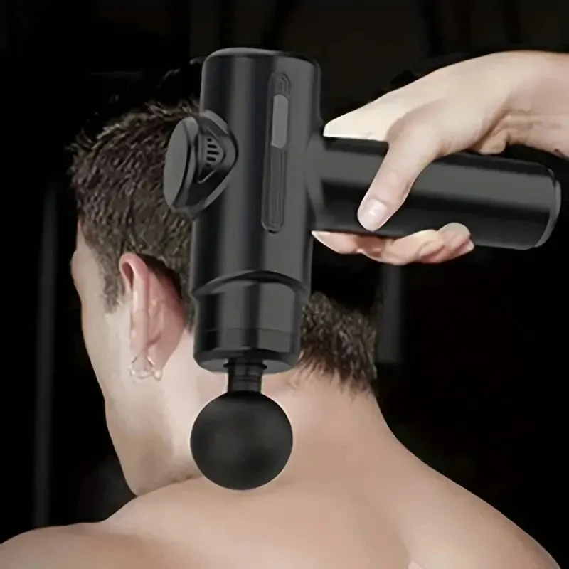 4 Head Massage Mini Gun Massager Portable Smart Electric Stick Multifunctional Home Fitness Equipment 240411