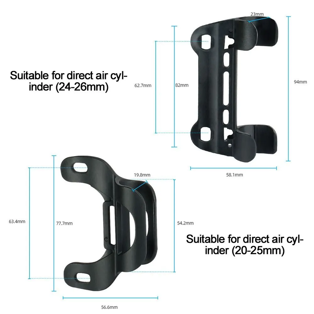 Stahlschrauben Loop Gurt Rack Ständer Positionierungshalter Fahrrad Pumpenhalterung Pumpenhalterungsrahmen Flaschen Käfighalterung