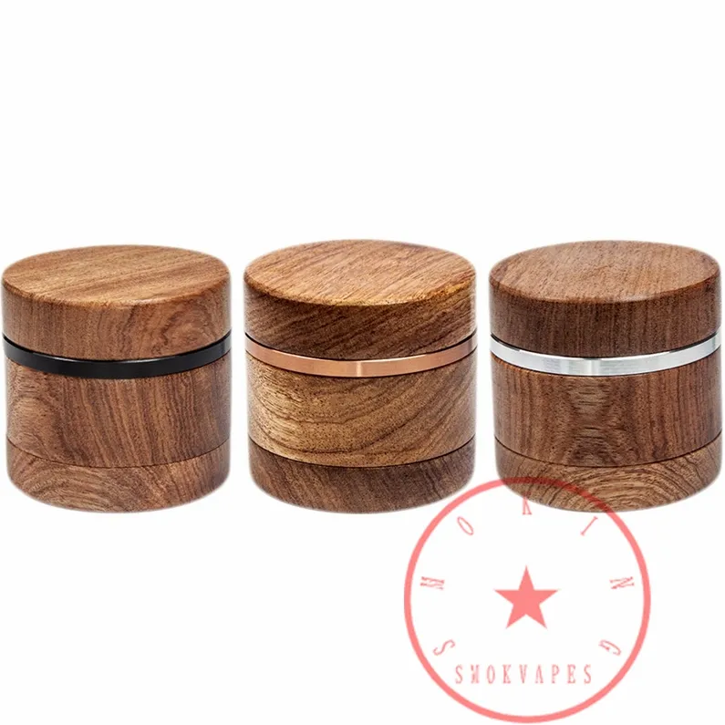 Ultimo legno da 60 mm fumo colorato in alluminio erba tabacco macinatura spice miller macinetto frantumante macina