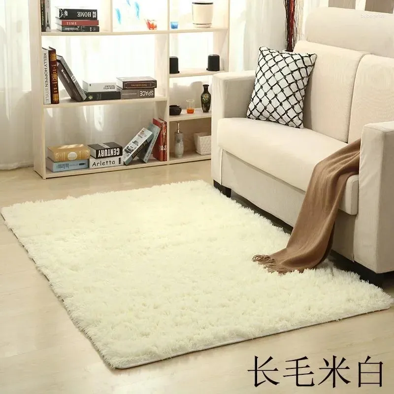 Tappeti tappeti a gradiente tinto di tinta tavolino in velluto lungo può lavare il tappeto da pavimento del soggiorno a tappeto pieno di camera da letto grigio22
