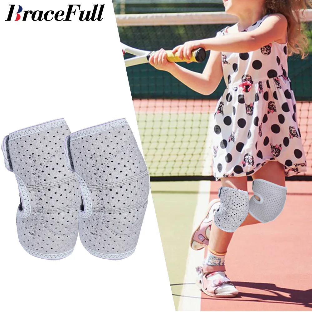 1Pair Soft Eva Knee Pads para crianças meninos meninas Criança de vôlei jovens para tênis, ioga, ciclismo, corrida, suporte de joelho dançando