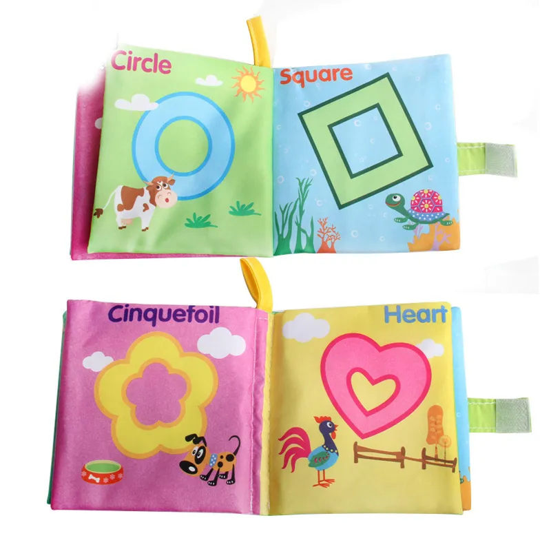 Baby Soft Tissu Livre 0-36m Toy Learning Touet parent-enfant interactif Jouet éducatif pour les enfants et les filles