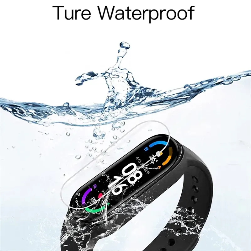 TPU Hydrogel Protective Film for Xiaomi Mi Band 8 7 Pro Full Screen Protector for xiaomi band 7 6 5 4 3 Smart Watch Accessories