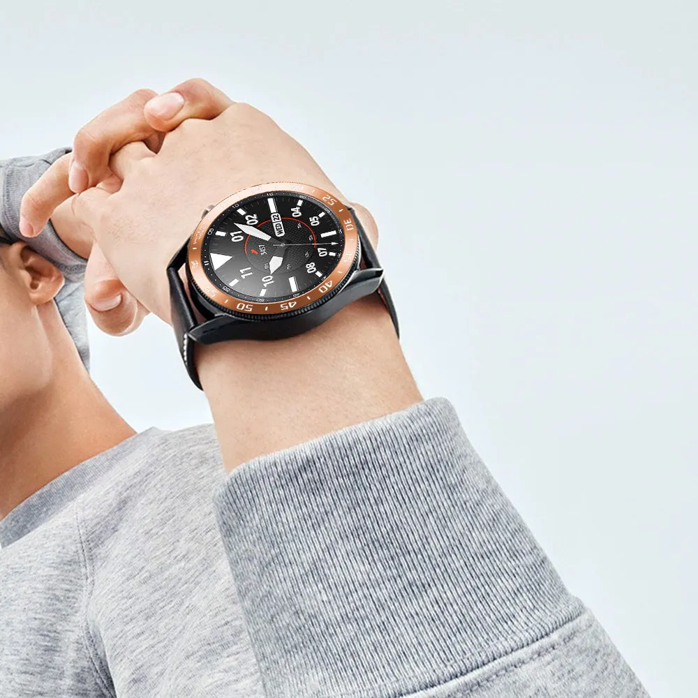 DHgate Samsung Galaxy Watch Bezel Ring Premium Metal Anti Fall Protector Cover for Galaxy Watch 3 45mm 41mm 46mm 42mm Gear S3 Frontier Watches