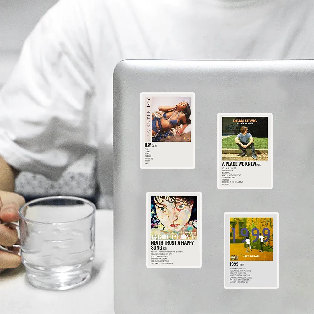 Singer Music Sticker Music Sticker Pack - Singer Album Covers Aesthetic Stickers for Laptop ...