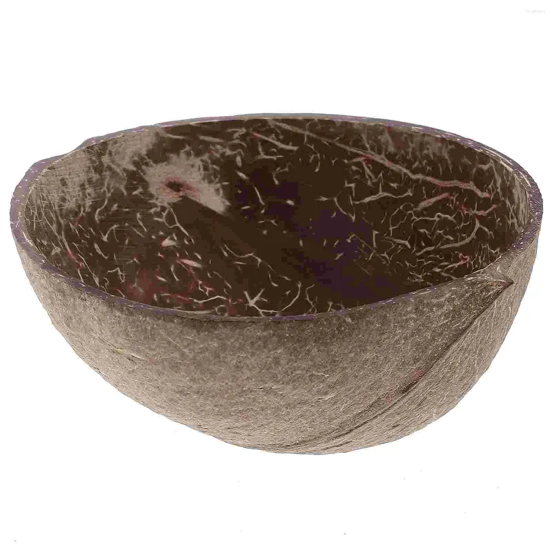 Set di stoviglie Coconut Shell Bowl Creative Creative Home Round Insalata Coconuts Rice Para Gelatina