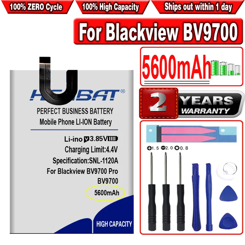 HSABAT 4350MAH-13500MAH Batterie für Blackview P2 P2 Lite 5,5 Zoll Bv6100 Bv9100 Bv9700 / für Blackview Bv9700 Pro