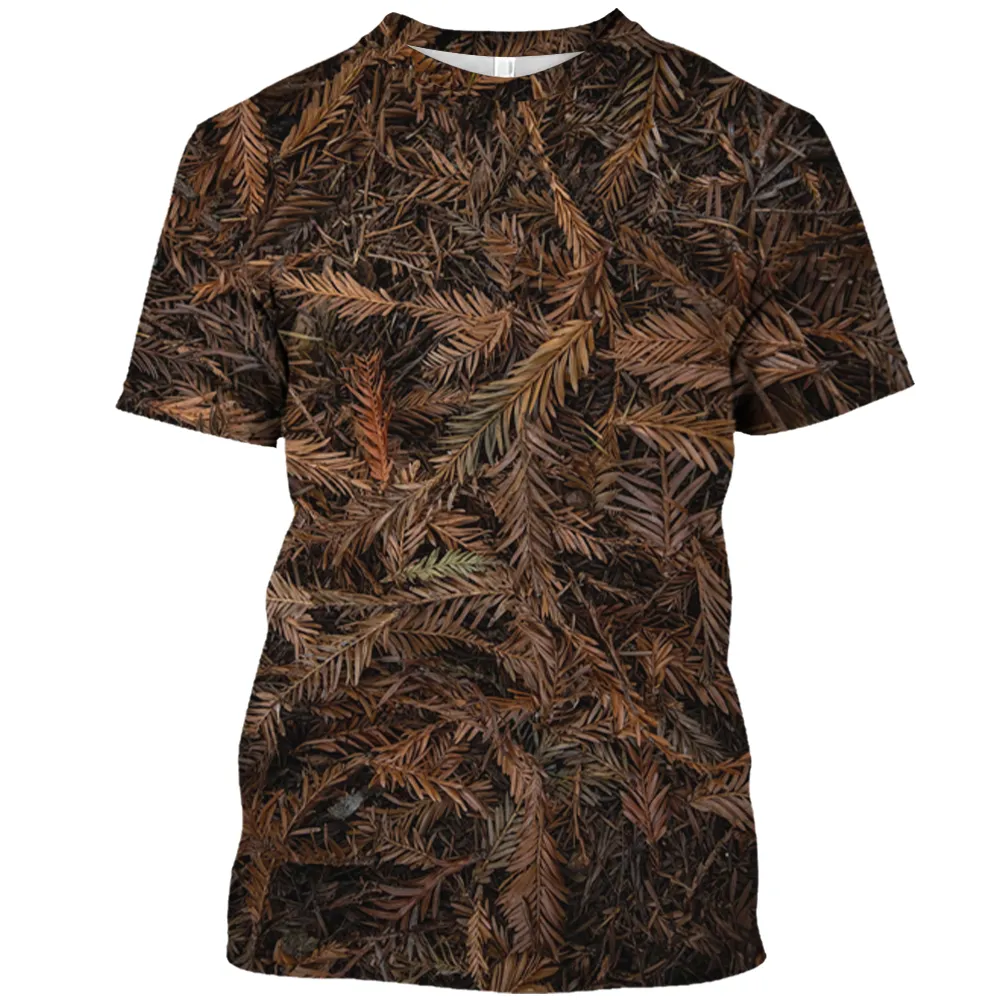 Outdoor Camouflage Jungle Camo Sommer Herren T-Shirt Spaß o-hals schnell trocken lose Jagd Hartes Guy Persönlichkeit Kurzarm Top