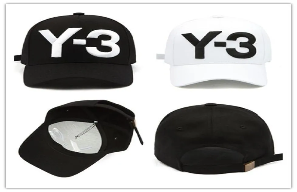 高品質の新しいY3パパハットビッグボールド刺繍ロゴ野球キャップ調整可能なストラップバック帽子Y3ボーンスナップバックバイザーGorras Cap8027162