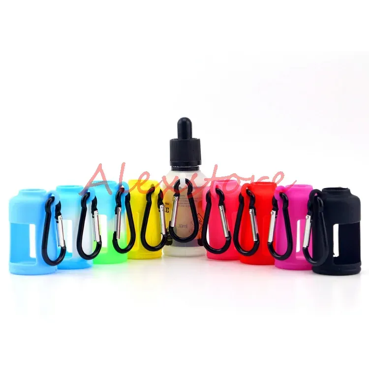Silicone Skin For E Liquid Bottles Soft Pouch Box Protective Colorful Display Case Fit E Juice Bottle 30ML Silicon Rubber Sleeve DHL