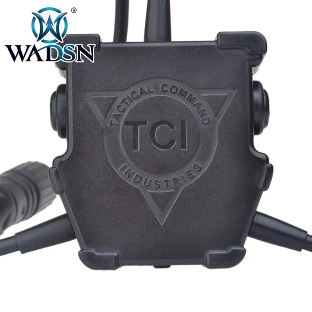 Wadsn Tactical Dual U94 Tcl Ptt Push to Talk Kenwood Plug for Hunting Headset Baofeng Walkie Talkie Connector