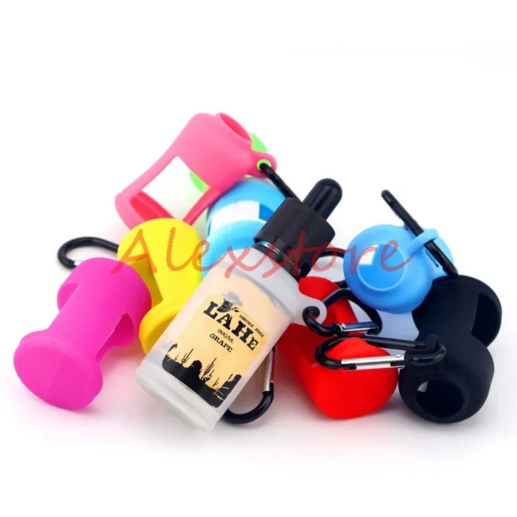 Silicone Skin For E Liquid Bottles Soft Pouch Box Protective Colorful Display Case Fit E Juice Bottle 30ML Silicon Rubber Sleeve DHL