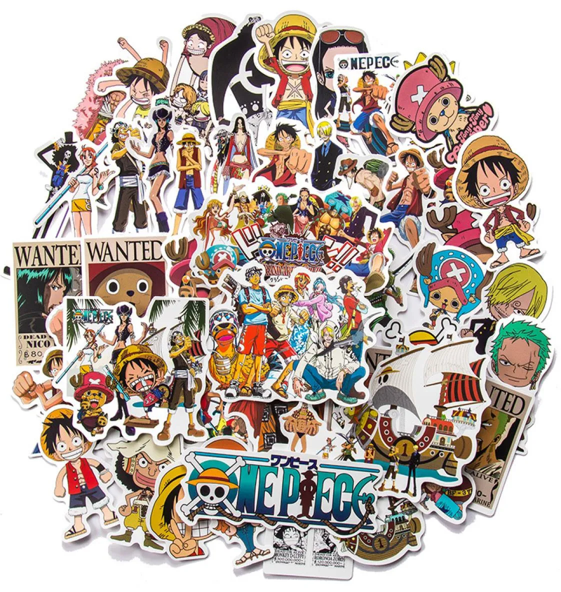 50pcs Anime de dessins animés de dessins animés pour ordinateur portable Animants d'autocycle Sticker Skateboard Decal Graffitis Patches étanche DIY D7422991