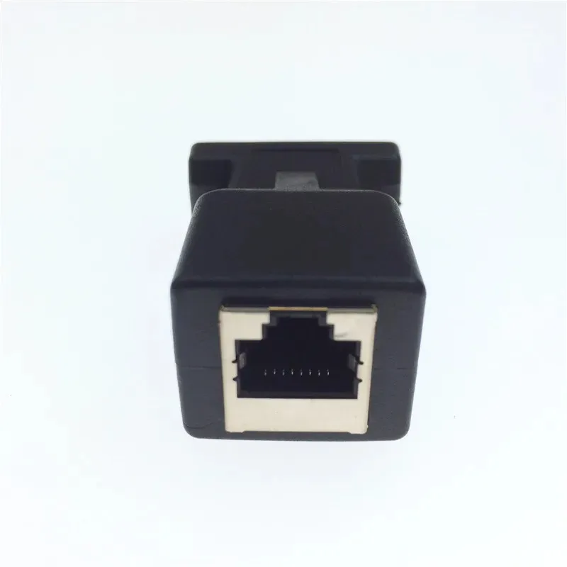 New Arrival DB9 RS232 Male/Female to RJ45 Female Adapter COM Port to LAN Ethernet Port Converter for Industrial Use and Networking Solutions