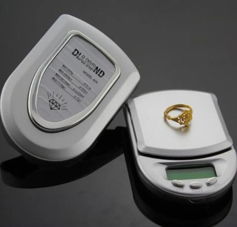 Digitale Diamond Scale Mini LCD Pocket Jewelry Gold Gram 500G01G 100G001 200G0013989721