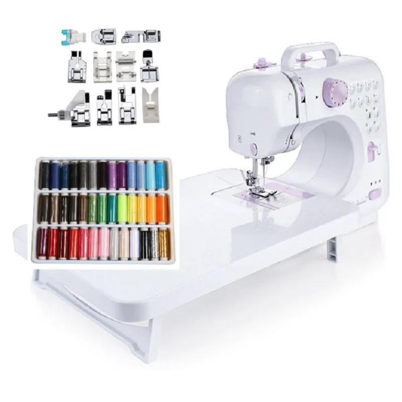 Máquina De Coser Portátil Eléctrica Mini - Kit De Costura Para Principiantes, Bricolaje Y Ropa (Toma De Carga, Baterías AA)
