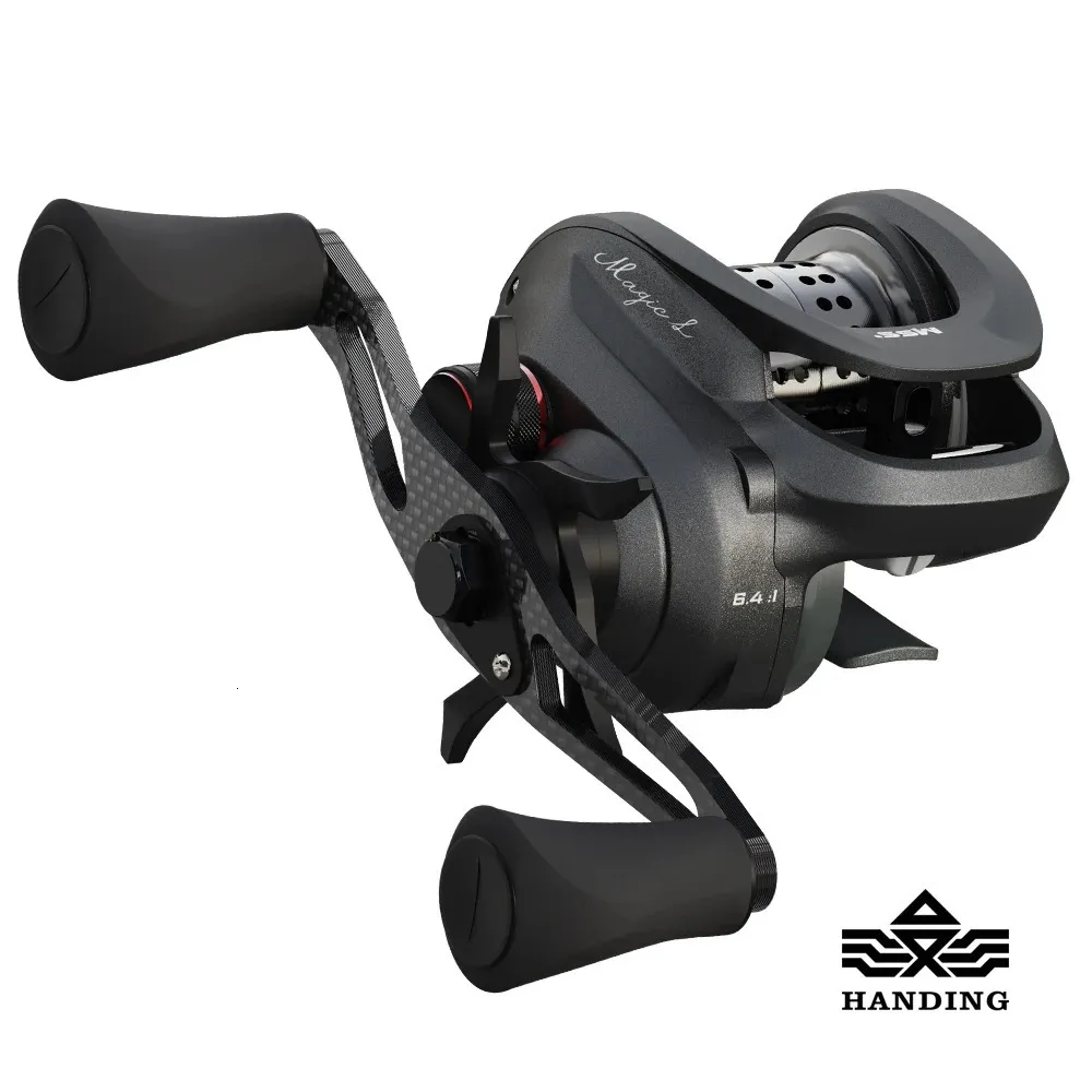 MAYA MAGIA L BFS Baitcasting Reel 147G Fibra de carbono Carretes de pesca 91 NMB RELACIONES 64 1 Gear Relation 4 kg máximo de arrastre para la trucha 240401