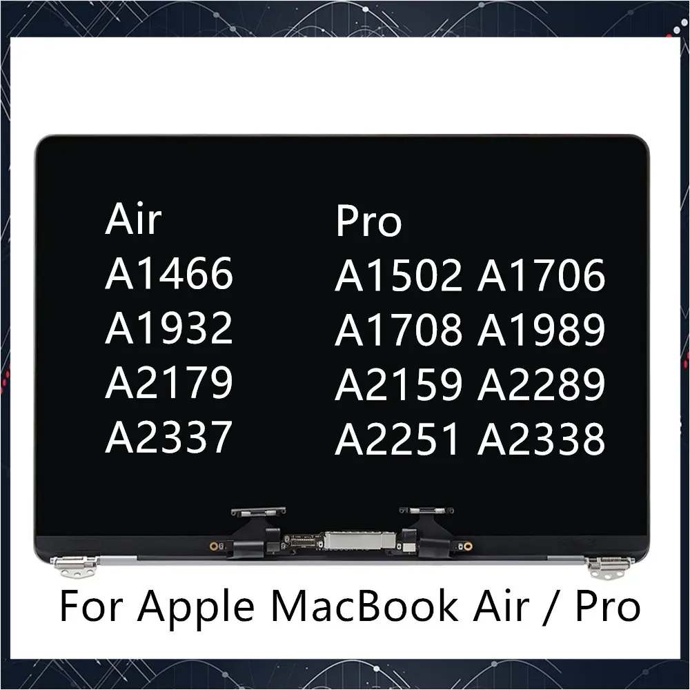 Apple Macbook Air Pro A1466 A1932 A2179 A2337 A1502 A1706 A1708 A1989 A2159 A2289 A2251 A2338 LCDスクリーンラップトップディスプレイディスプレイディスプレイディスプレイ