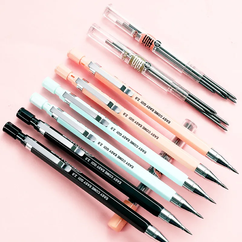 400-Piece 2.0mm Mechanical Pencil Leads 2B - Bold Thick Refills With Sharpeners For Artists