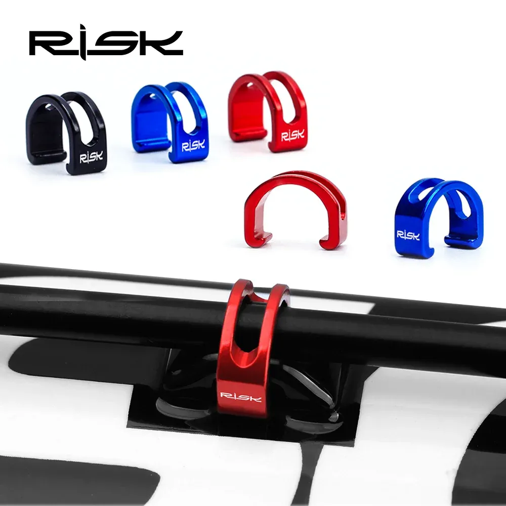 RISK Bike U-Type Cable Guide Adapter Oil Tube Fixed Clamp Bicycle C-Type Shift Brake Cable Buckle Housing Line Fixed Tubing Clip
