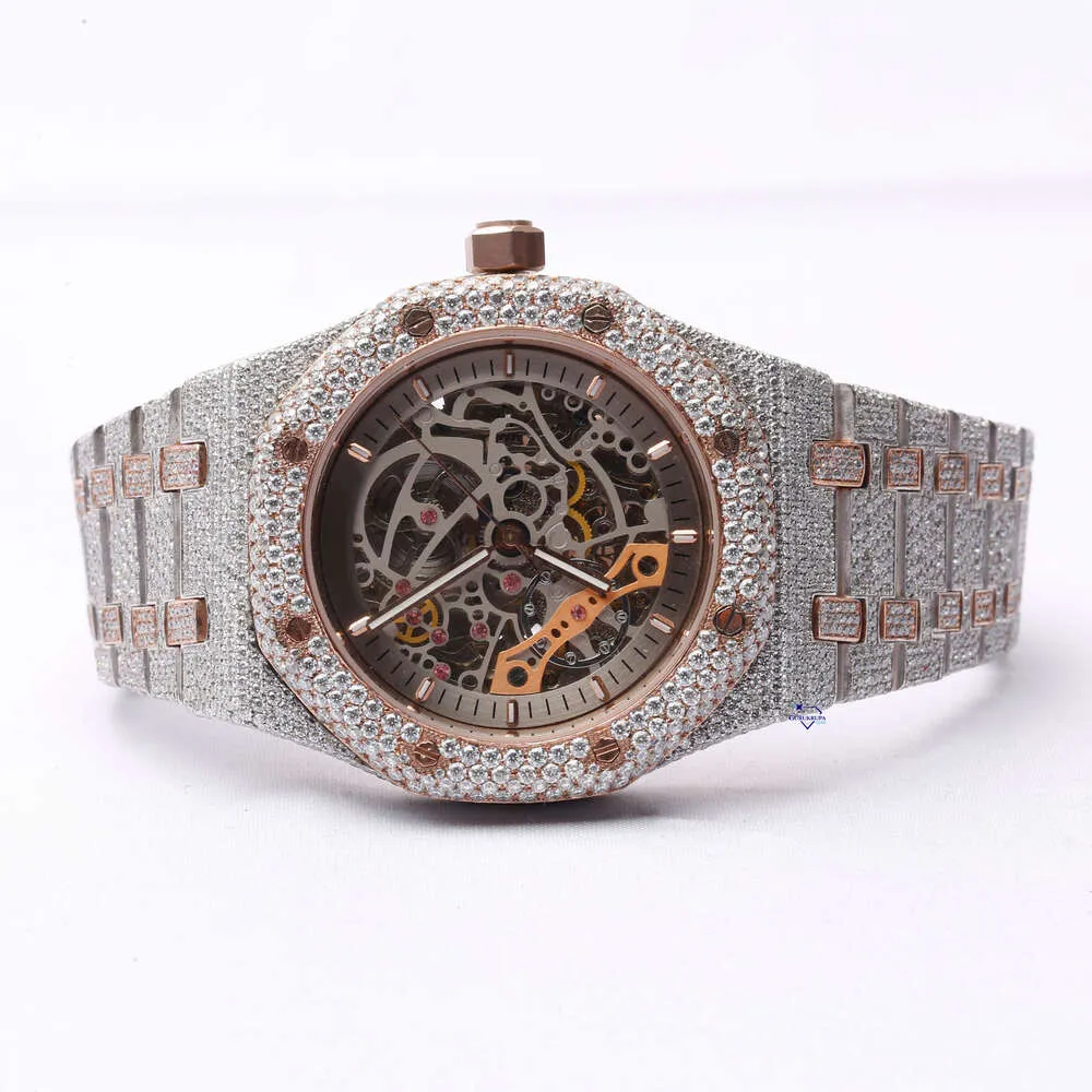 Luxury Looking Fully Watch Iced Out For Men woman Top craftsmanship Unique And Expensive Mosang diamond Watchs For Hip Hop Industrial luxurious 91056