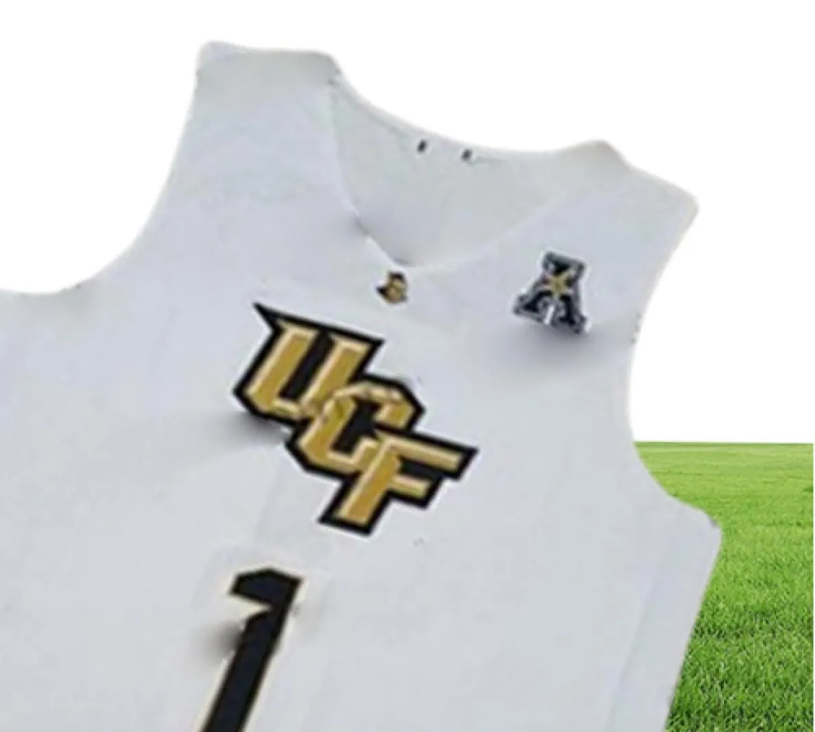 Cavaleiro da UCF Custom Basquete College Qualquer Número Número Ouro Branco Preto 1 BJ 24 Tacko outono 3 Dre Fuller Jr 2019 Jersey8543895