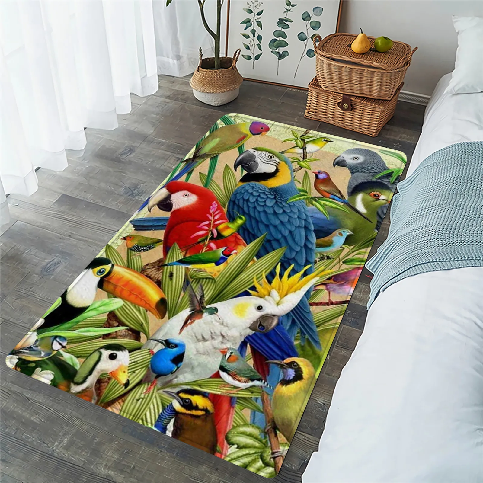 DHgate.com:CLOOCL Flannel Area Rugs for Living Room, Scarlet Macaw ...
