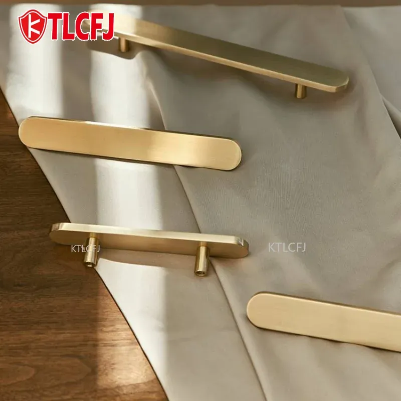 KTLCFJ in lega di zinco Moderno manici per porte moderne Eleganti manopole manopole maniglie per mobili da cucina Hardware