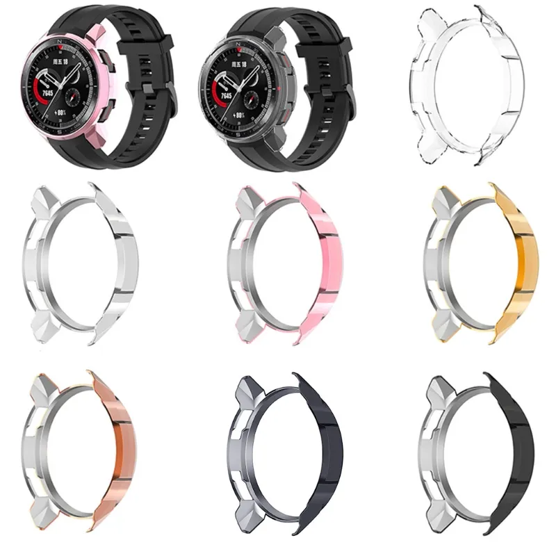 Skyddsskydd Case/ Band för Honor Watch GS Pro Strap Band Soft Protector Bumper GS Pro Frame Watch Accessories Dropshipping