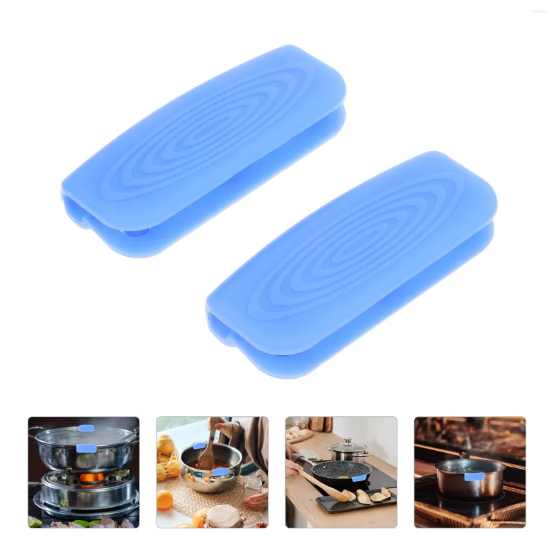 Table Mats de table Silicone Grips Grips Pot Handle Covers Couvre les manches de protection Gel Protecteurs de gel Pan Pan Pot Nonskid