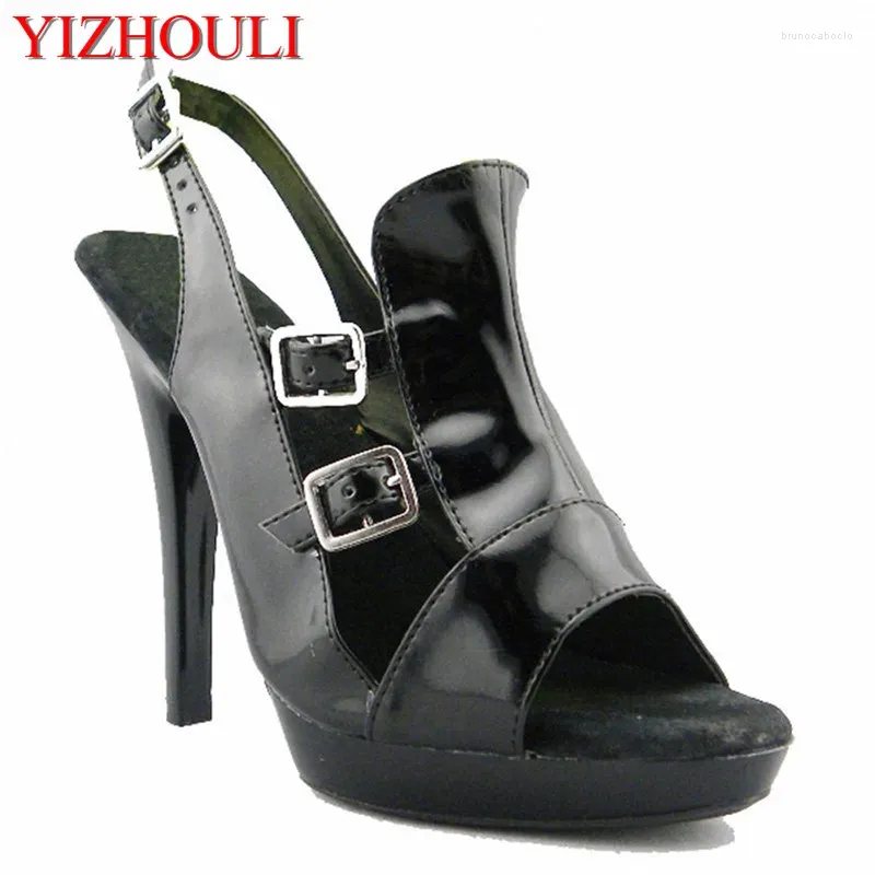 Dance Shoes Simple And Comfortable High Heels Buckle Decorative Uppers 13cm Sandals Model Actors Stage Performance