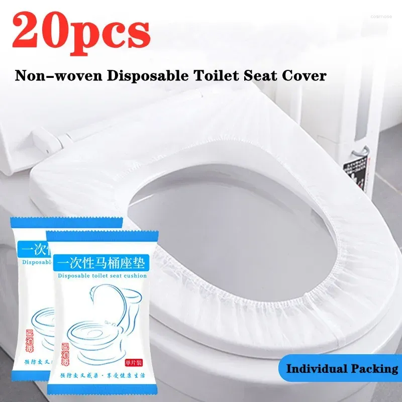 Toilet Seat Covers Disposable Cover Mat Non-woven Fabric Safety Paper Pads Portable Travel El Bathroom Accessiorie