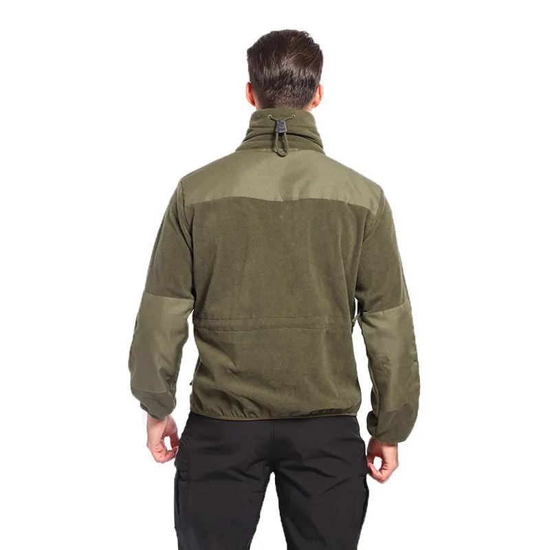 Vaguelette Men's Warm Military Tactical Jacket WindProof Sport Fleece Army Jacketsコート