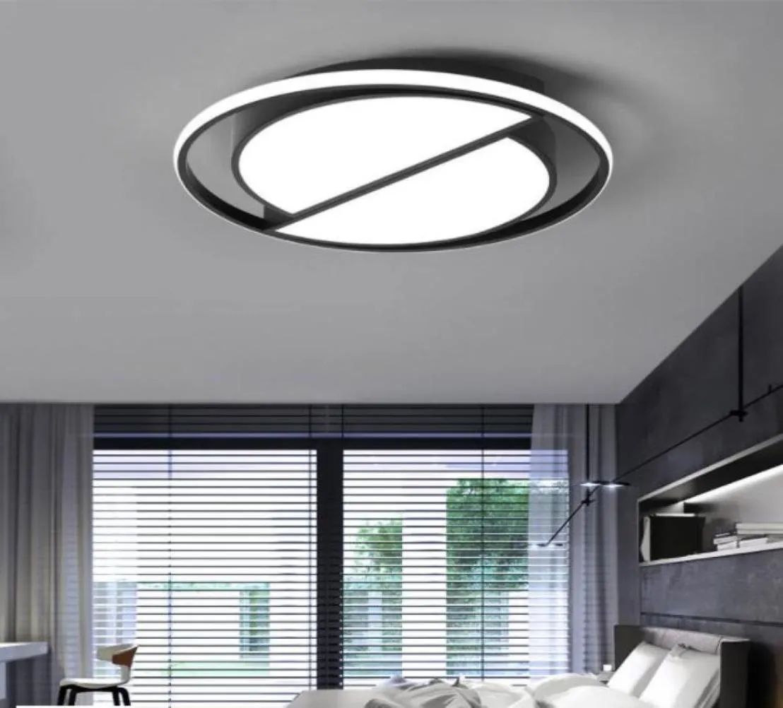 Dimmable Led Ceiling Lamp Modern Black Ceiling Light Round Living Room Kitchen Light Fixtures Indoor Lighting Ceiling2838548